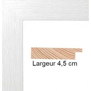 Mira Cadre en bois Top Cube 25x35 cm - blanc - verre standard
