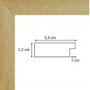 Plat bois naturel 3,3 cm